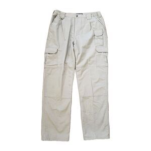 5.11 Tactical Sz 36x34 Mens Regular Fit Cotton Canvas Cargo Pants Beige 74251